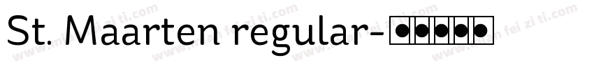 St. Maarten regular字体转换